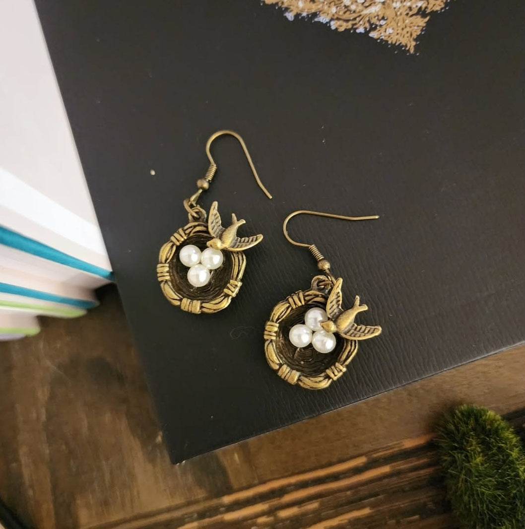 Bird Nest Earrings