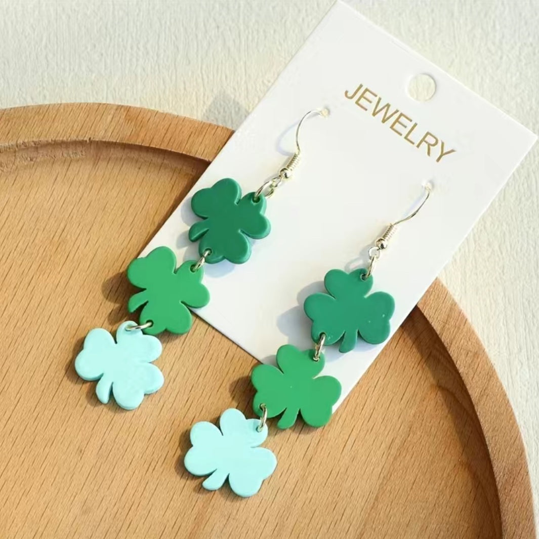 Clover Clay Earrings