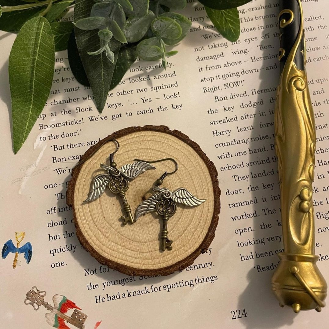 Flying Key Earrings