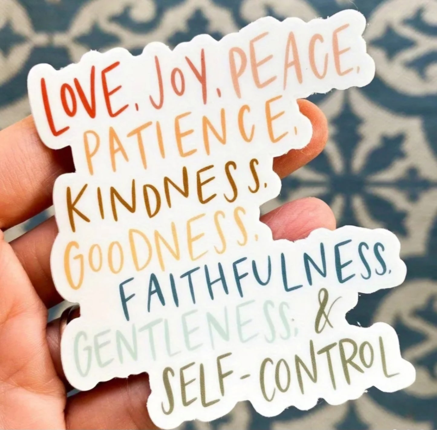 Love, Joy, Peace Sticker