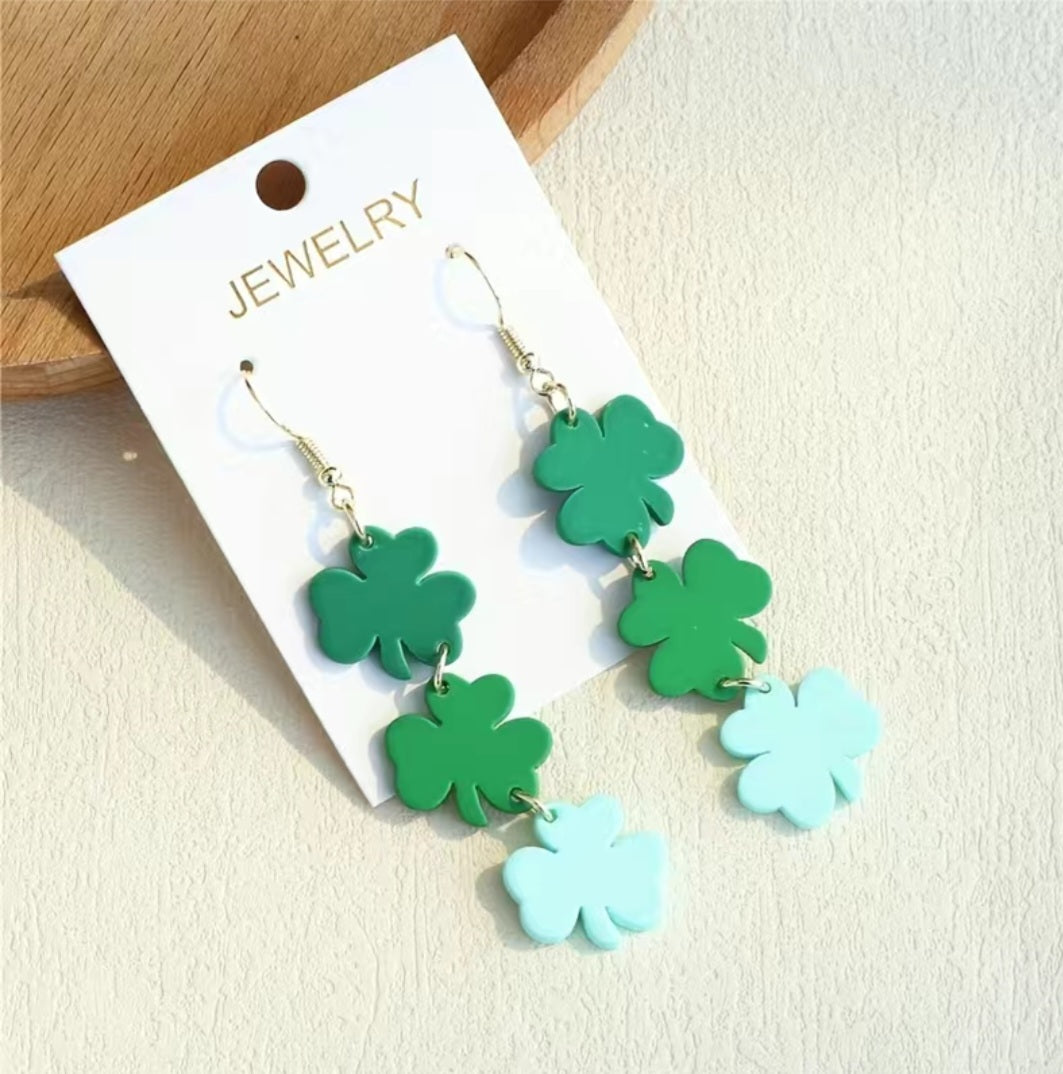 Clover Clay Earrings