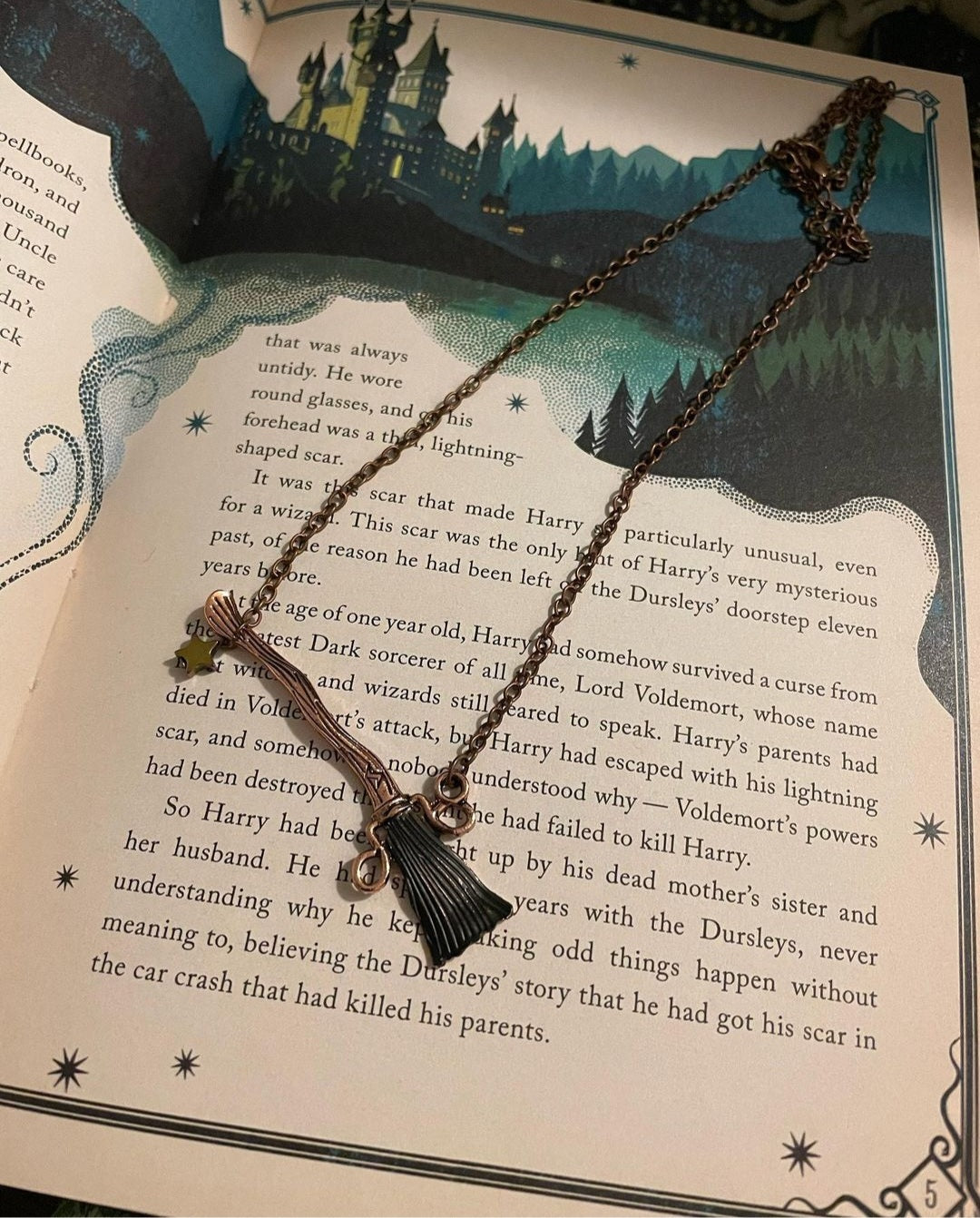 Broom Necklace