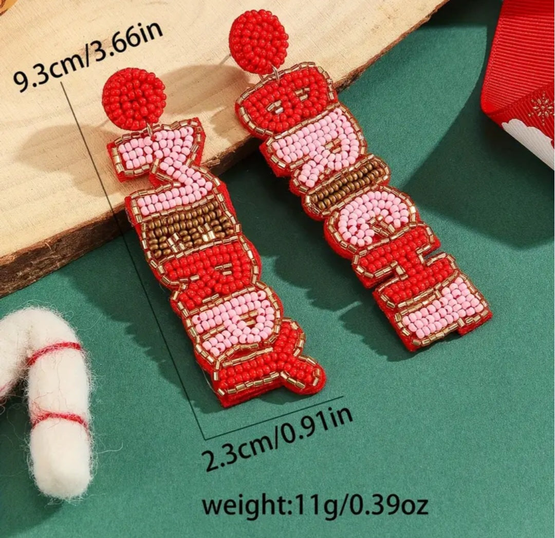 Merry & Bright Beaded Earrings