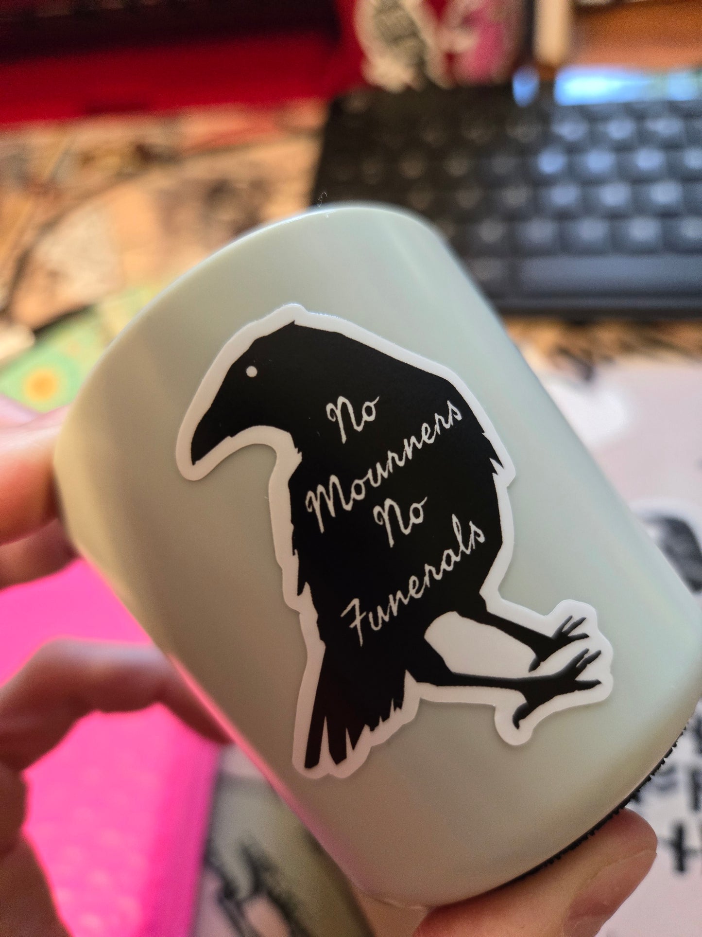 No Mourners Sticker