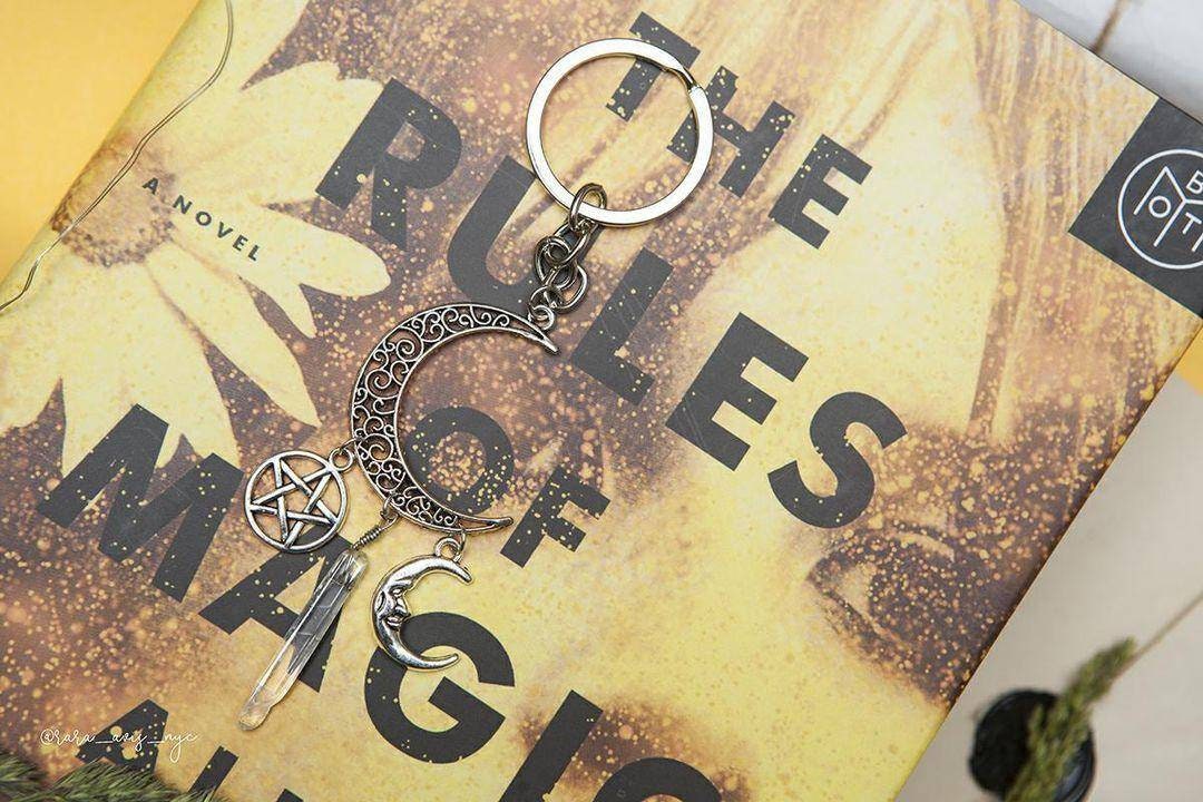 Moon Crystal Keychain