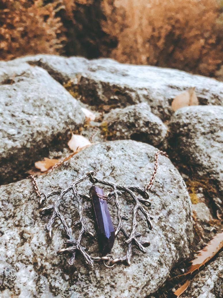 Purple Crystal Necklace