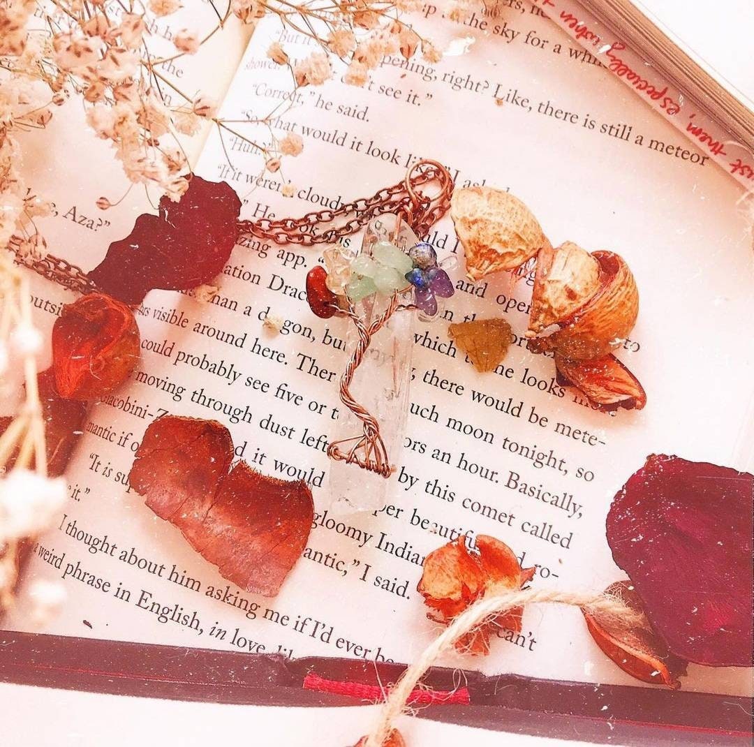 Tree of Life Crystal Necklace