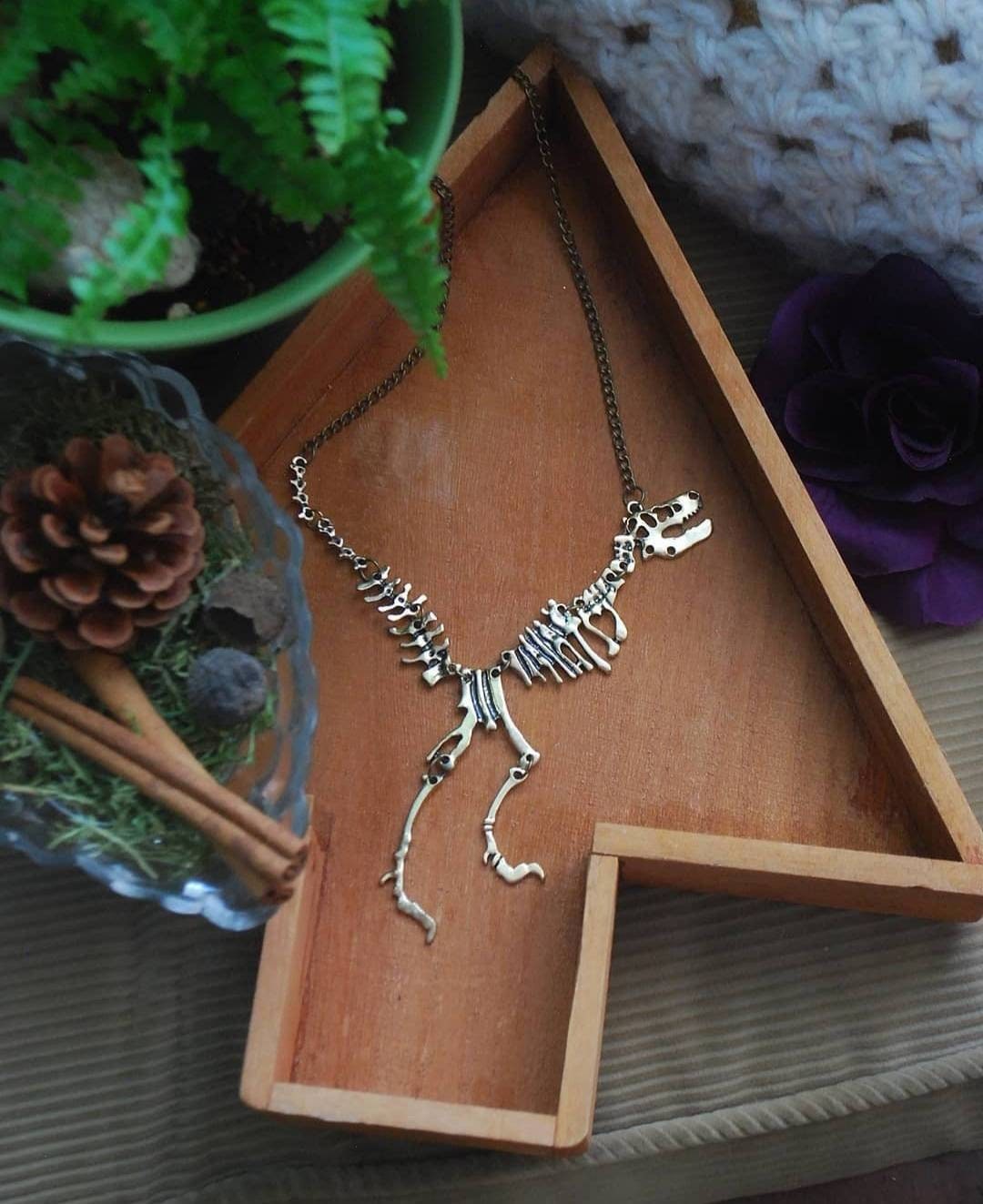 Dinosaur Skeleton Necklace