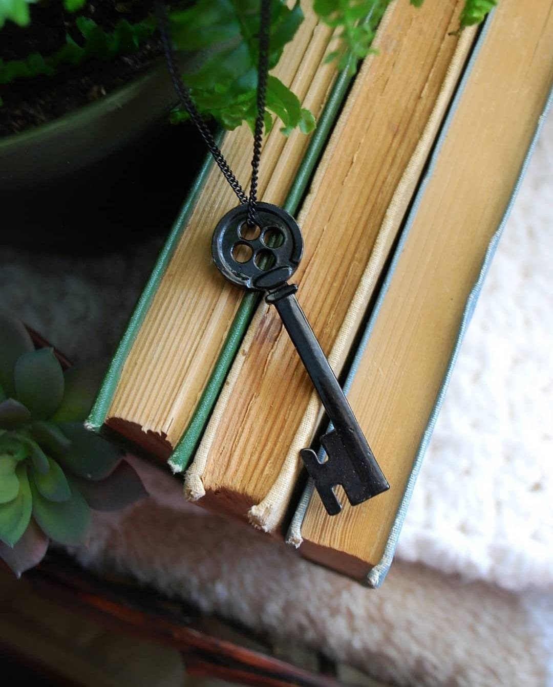 Button Key Necklace