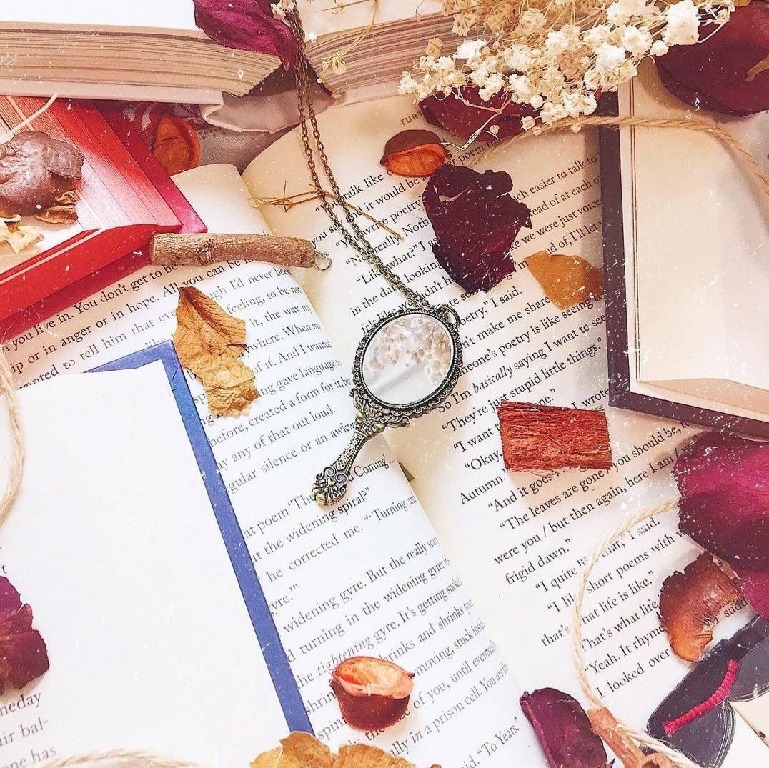 Antique Mirror Necklace
