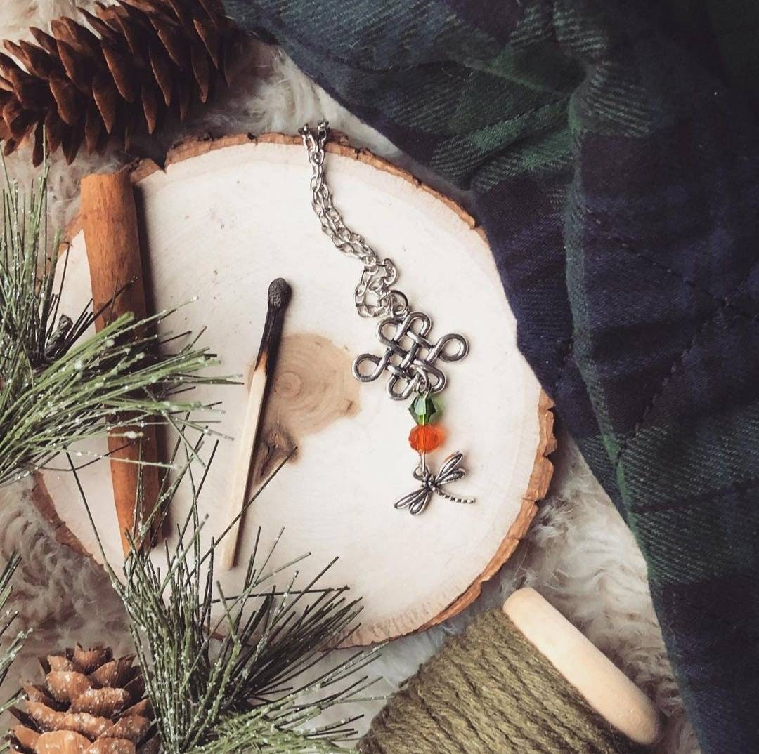 Celtic Dragonfly Necklace