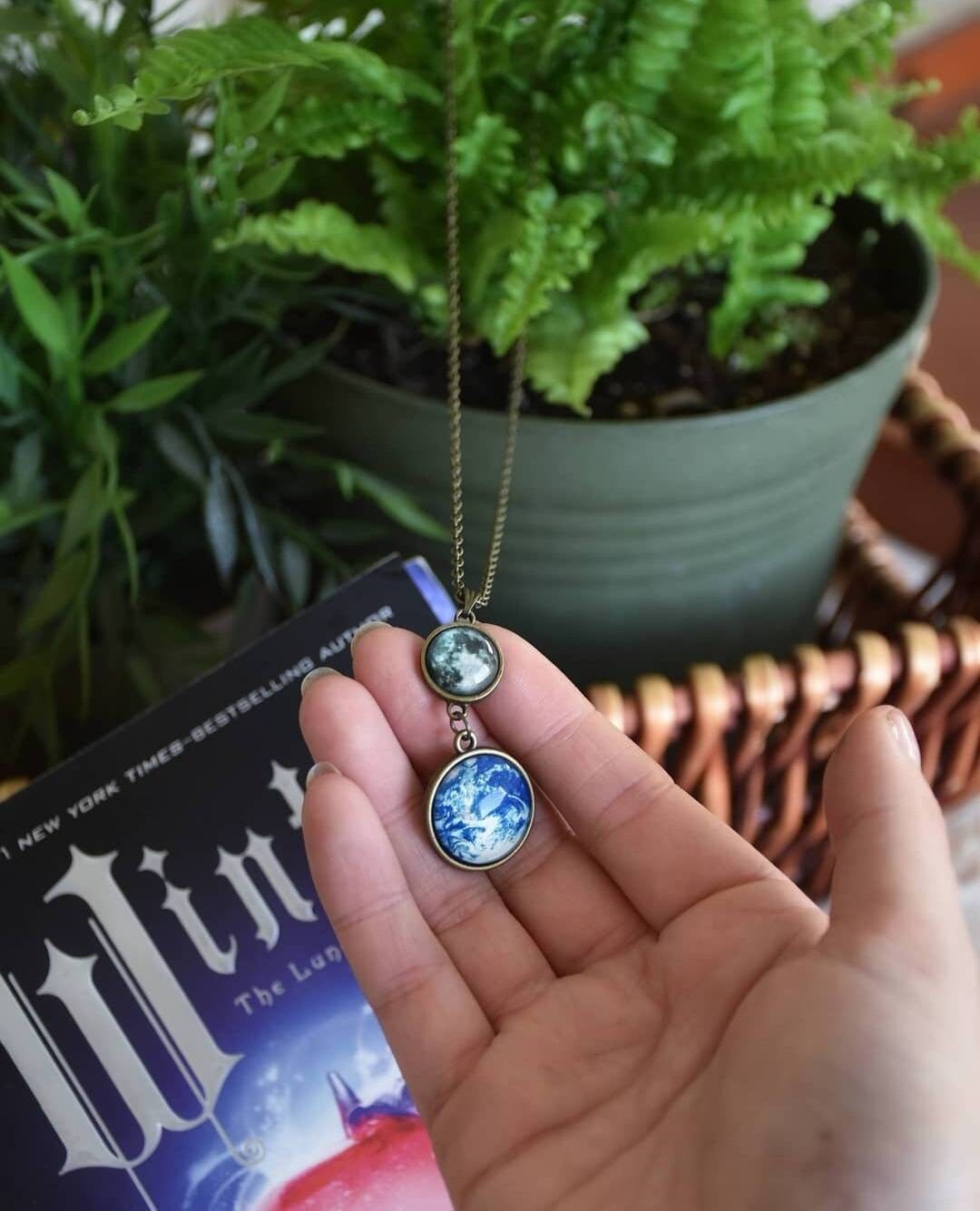 Moon & Earth Necklace