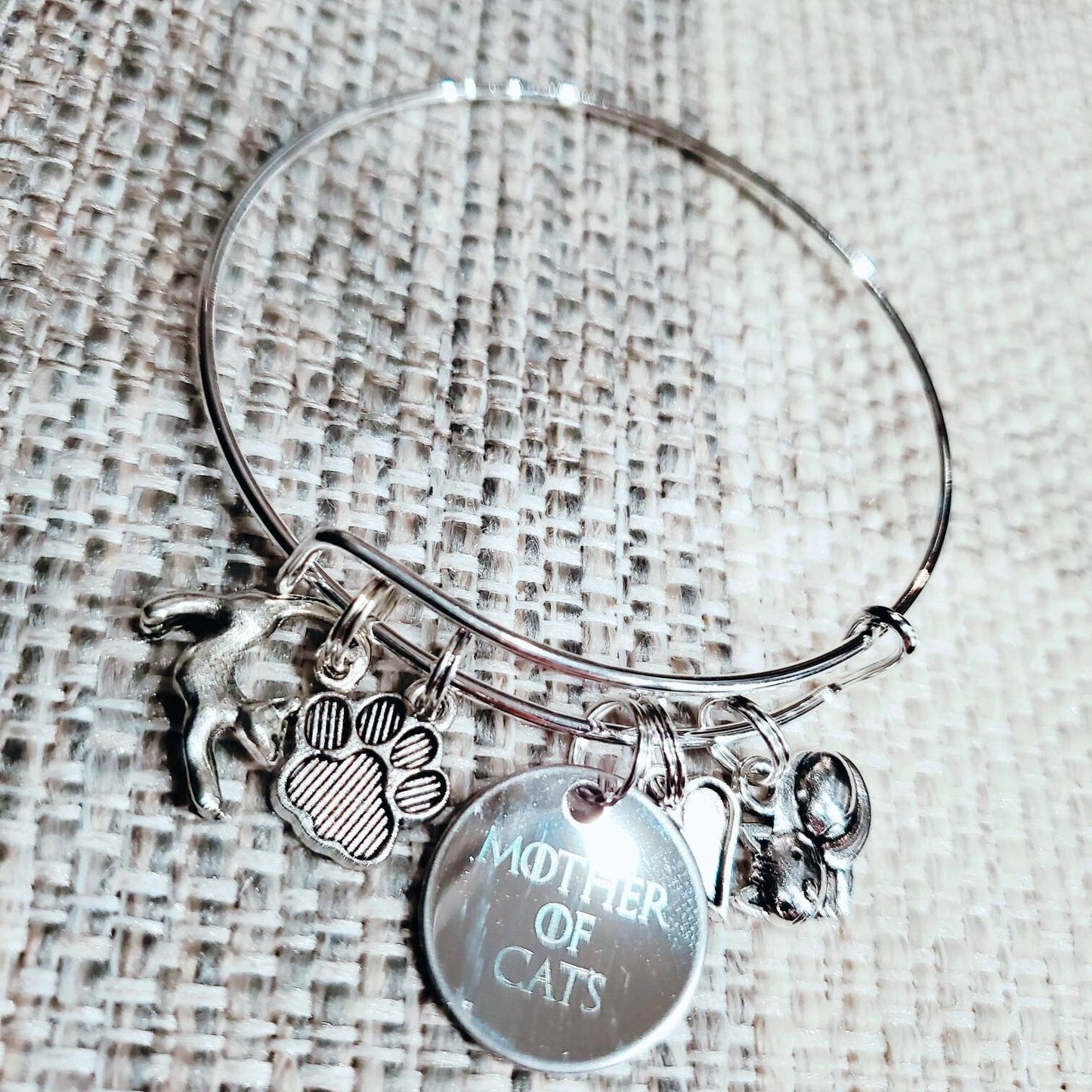 Mother of Cats Adjustable Bangle