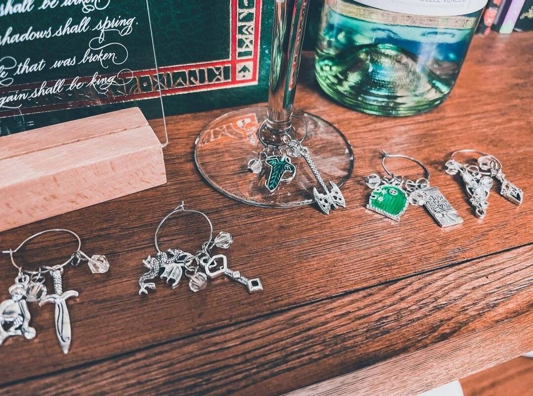Elven Wine/Mug Charm Set
