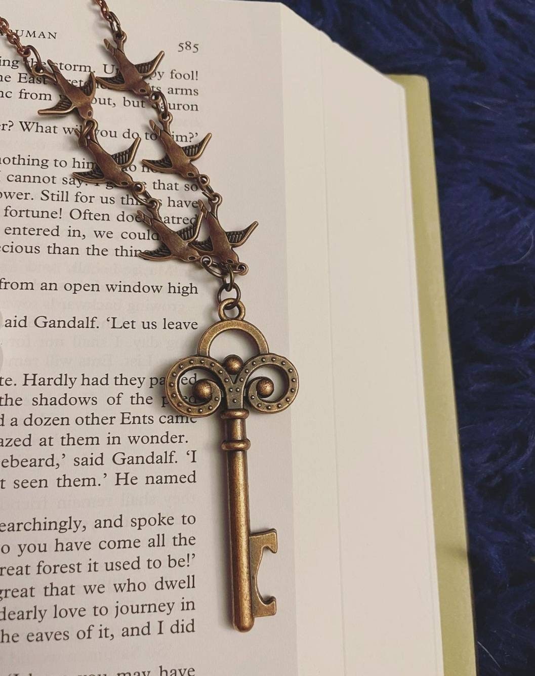 Bird Key Necklace