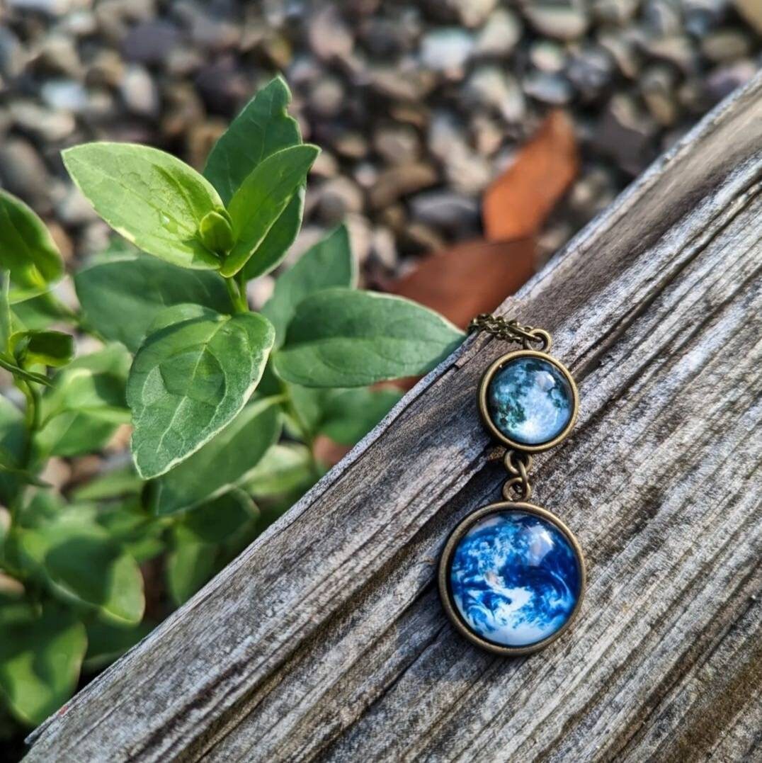 Moon & Earth Necklace