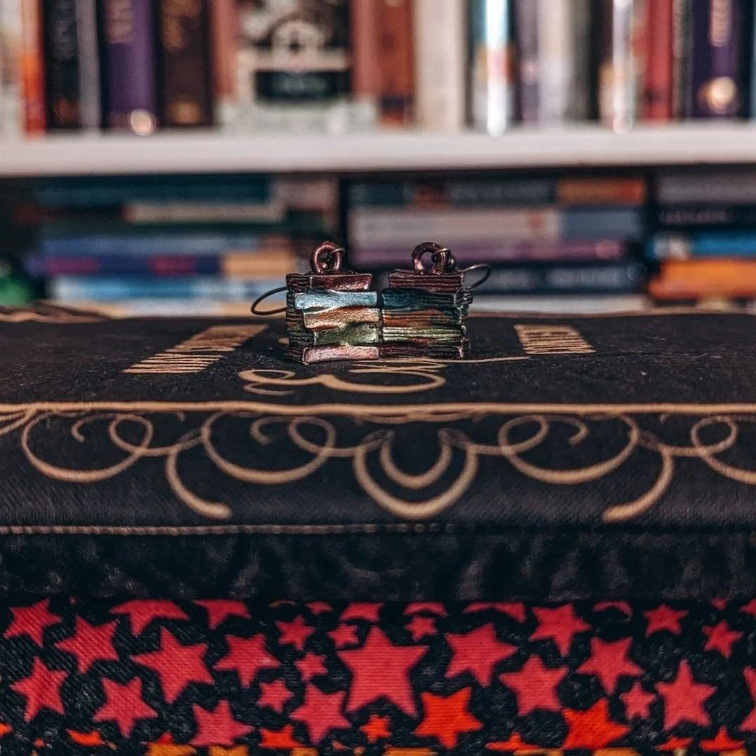 Book Stack Earrings