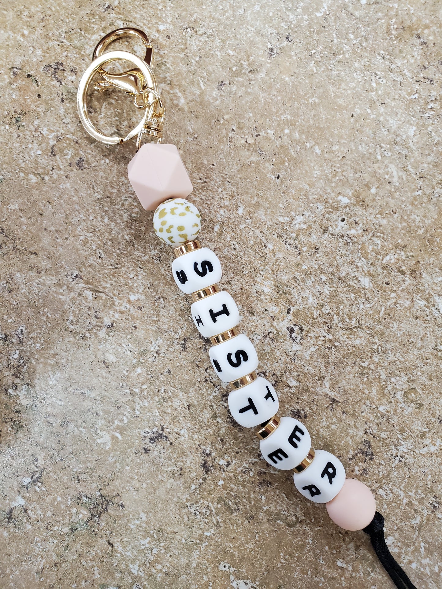 Sister Silicone Keychain
