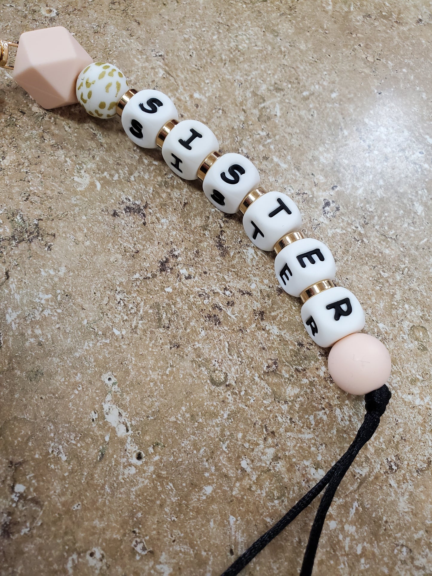 Sister Silicone Keychain