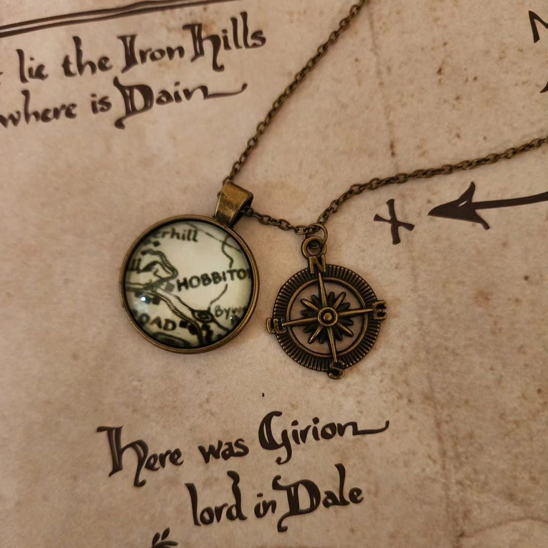 Middle-Earth Map Necklace