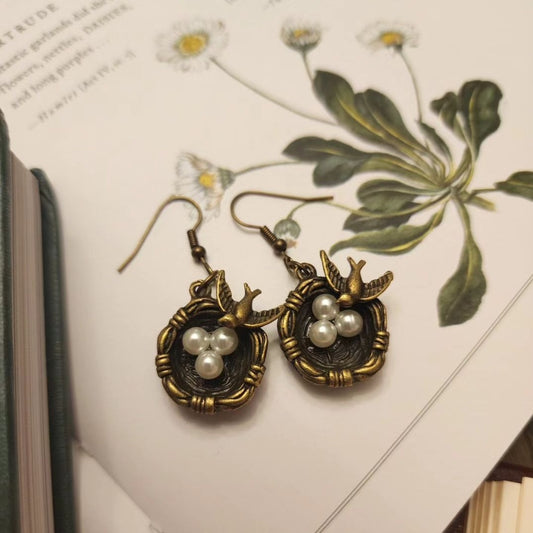 Bird Nest Earrings