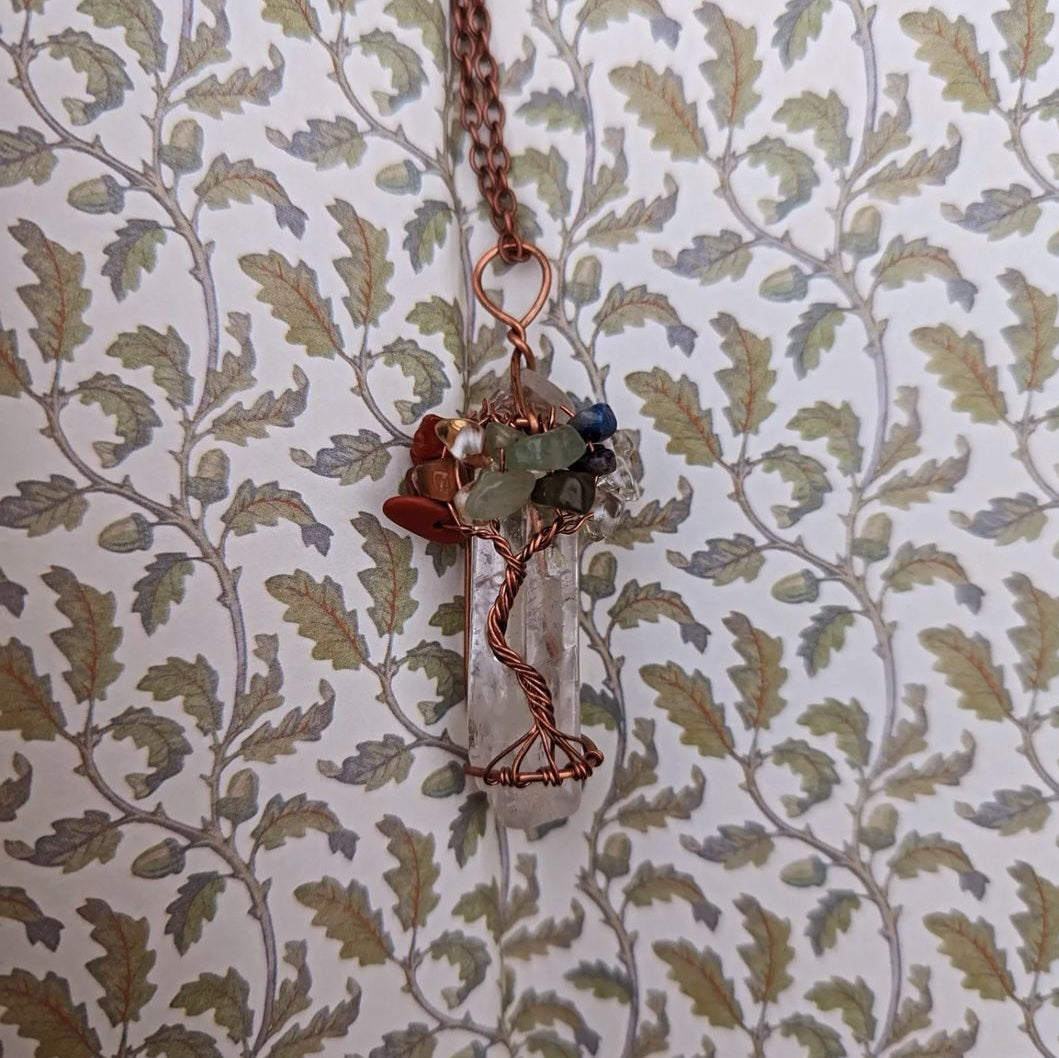 Tree of Life Crystal Necklace