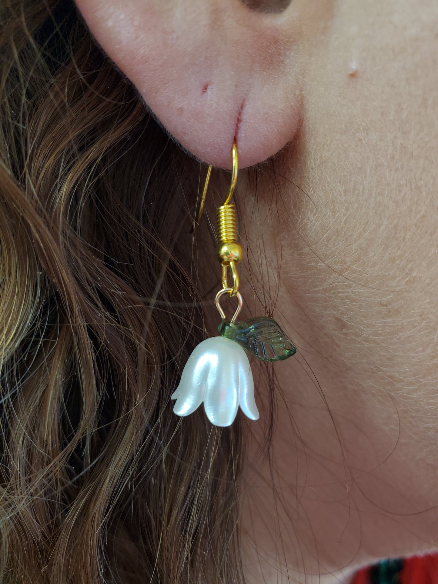 Pearl Bell Orchid Earrings