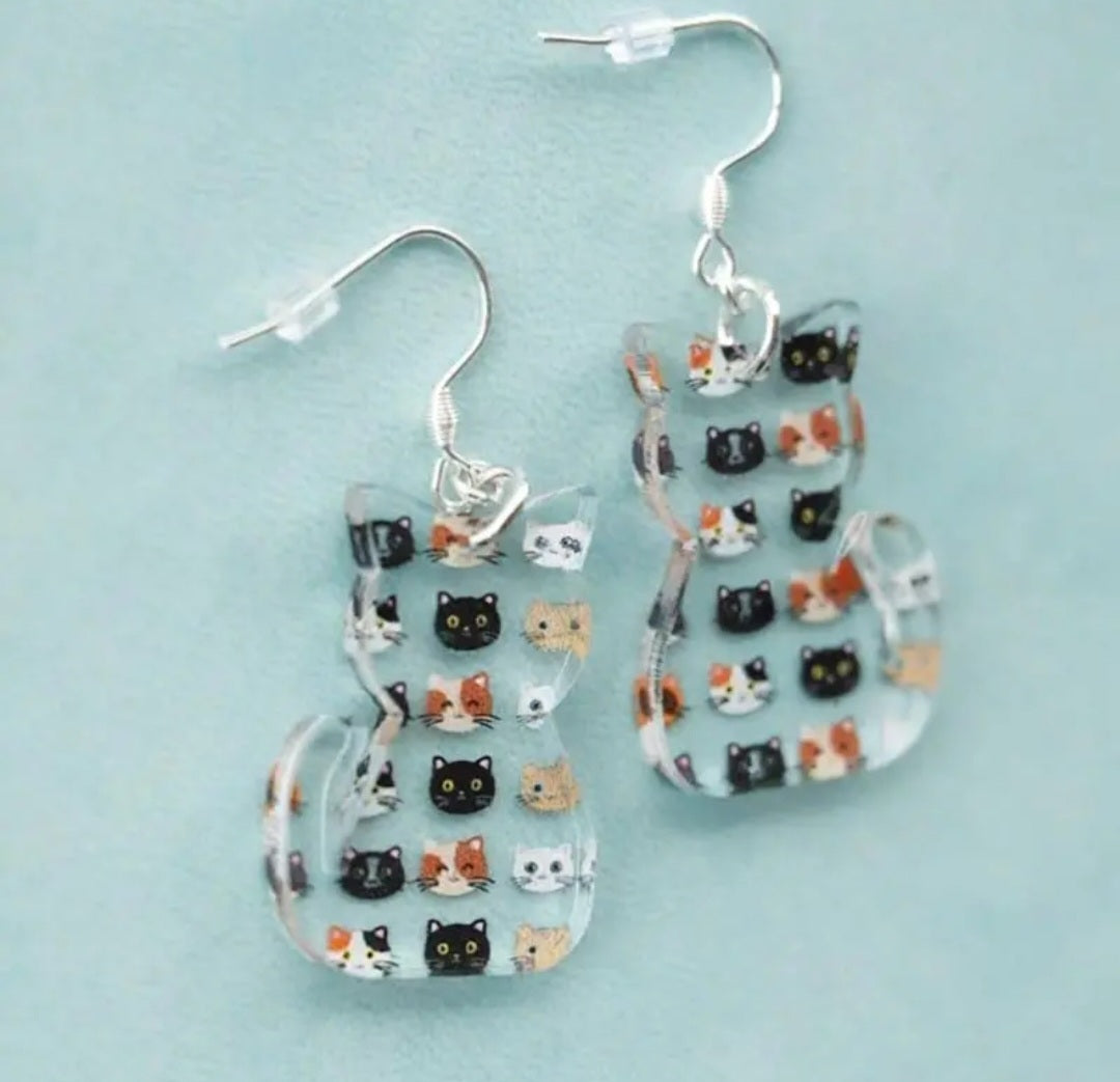 Cat Faces Earrings