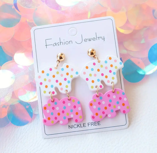 Frosted Animal Cookie Earrings