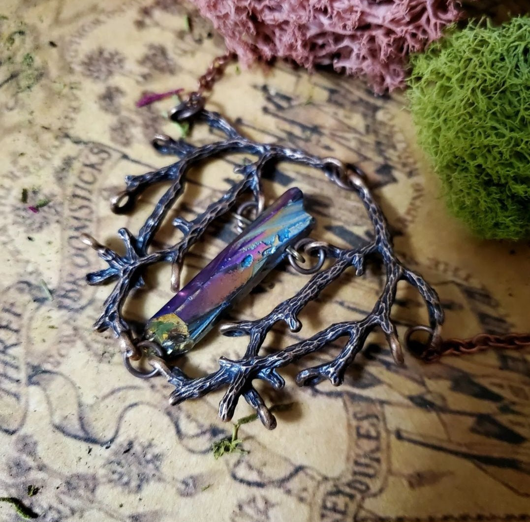 Purple Crystal Necklace