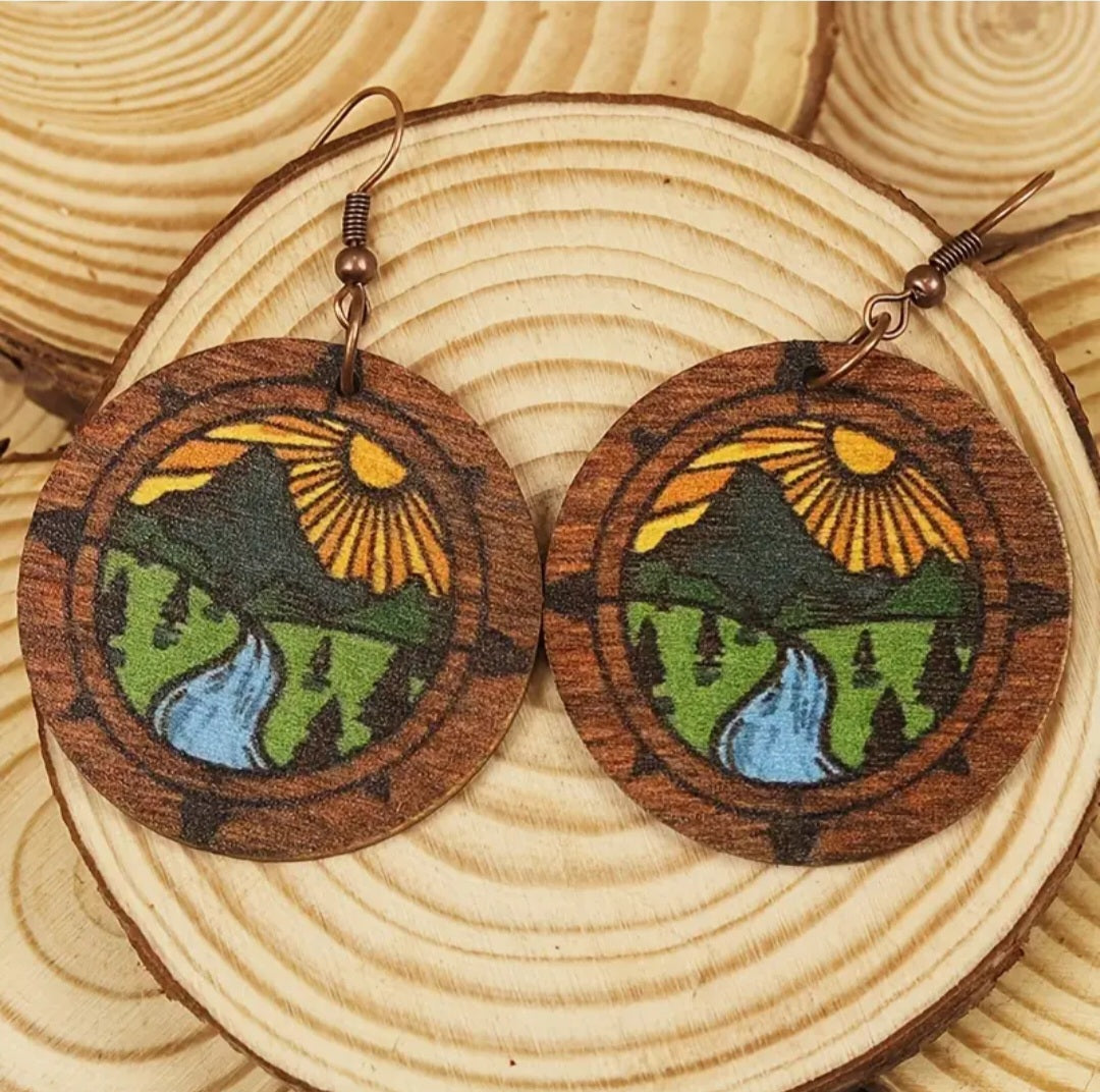 Nature Wood Earrings
