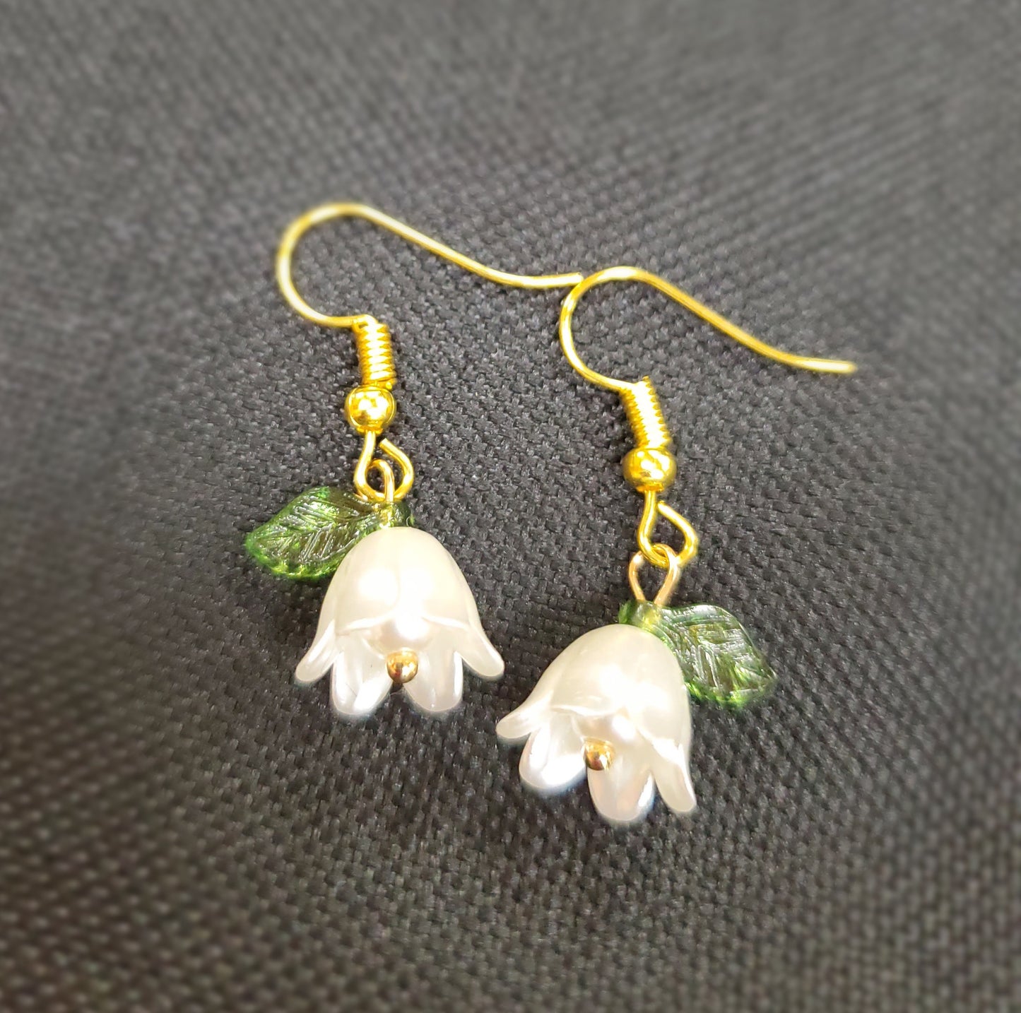 Pearl Bell Orchid Earrings