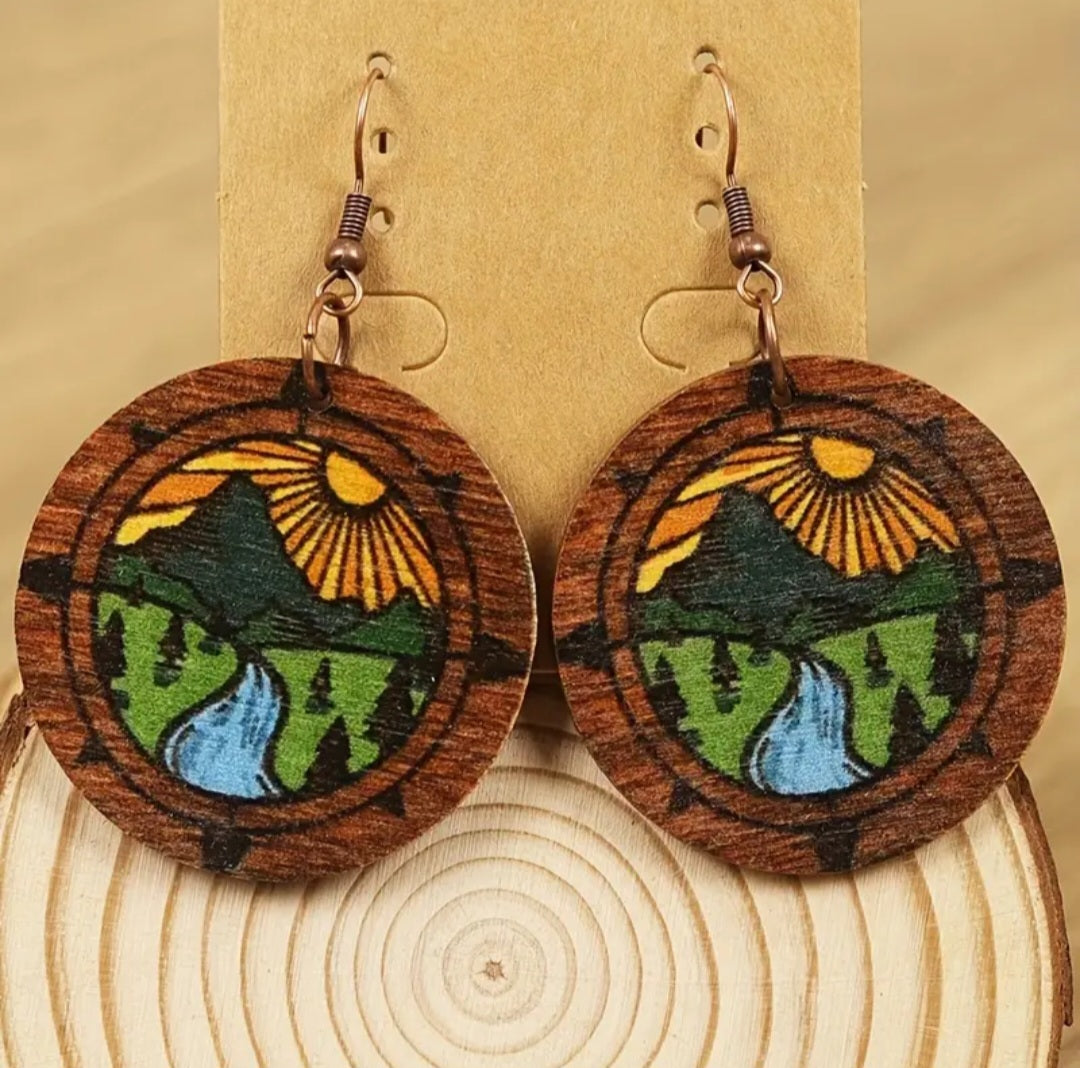 Nature Wood Earrings