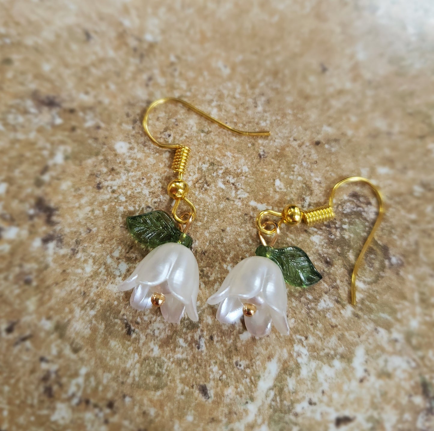 Pearl Bell Orchid Earrings