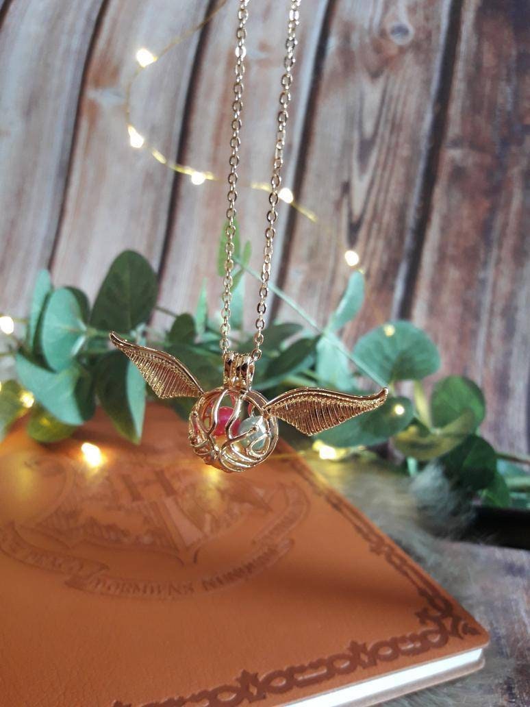 Flying Golden Cage Necklace