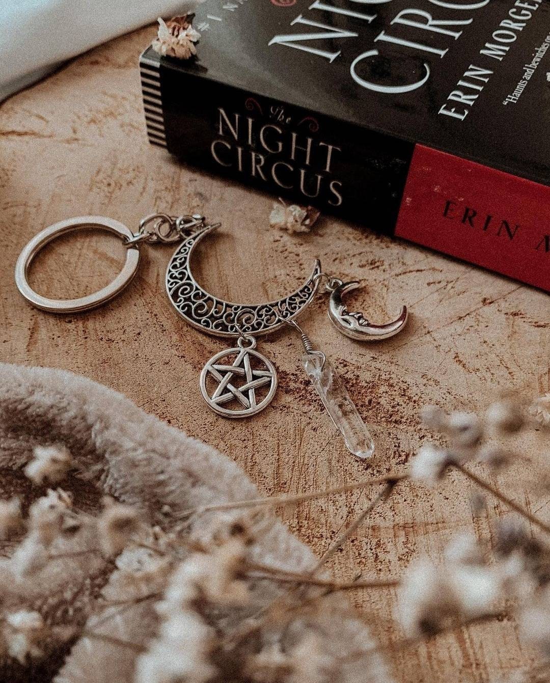 Moon Crystal Keychain