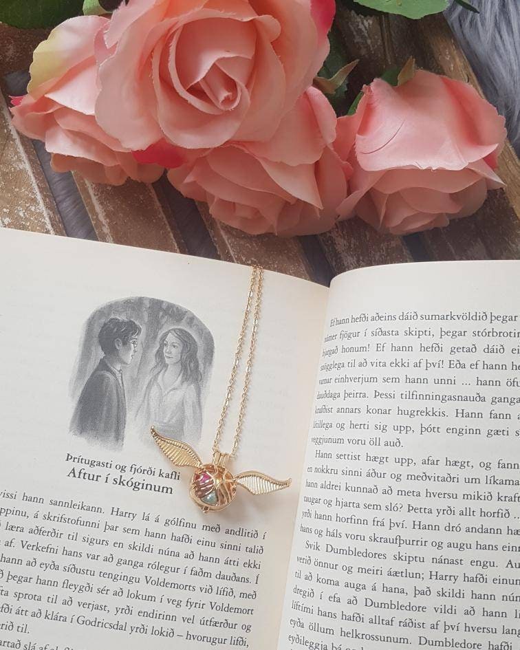 Flying Golden Cage Necklace