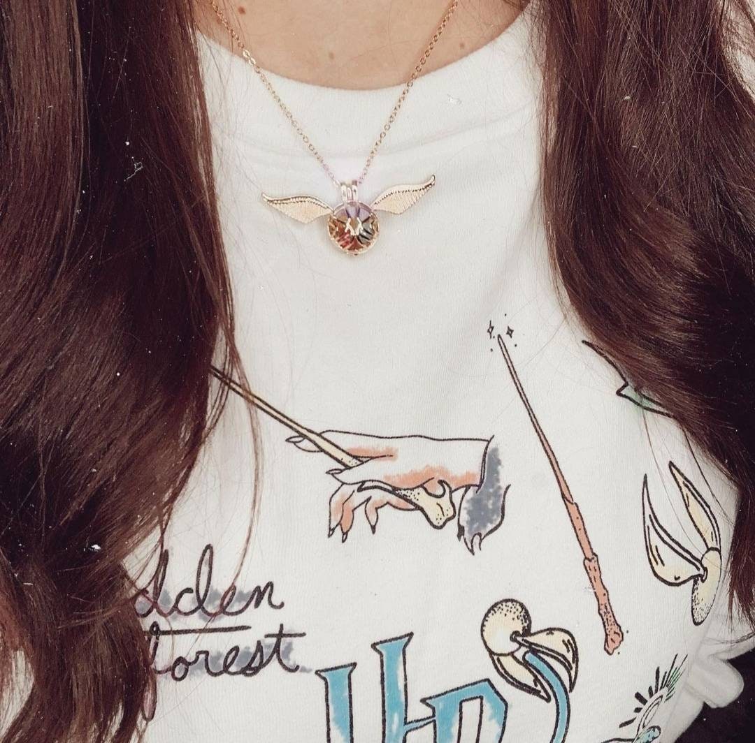 Flying Golden Cage Necklace