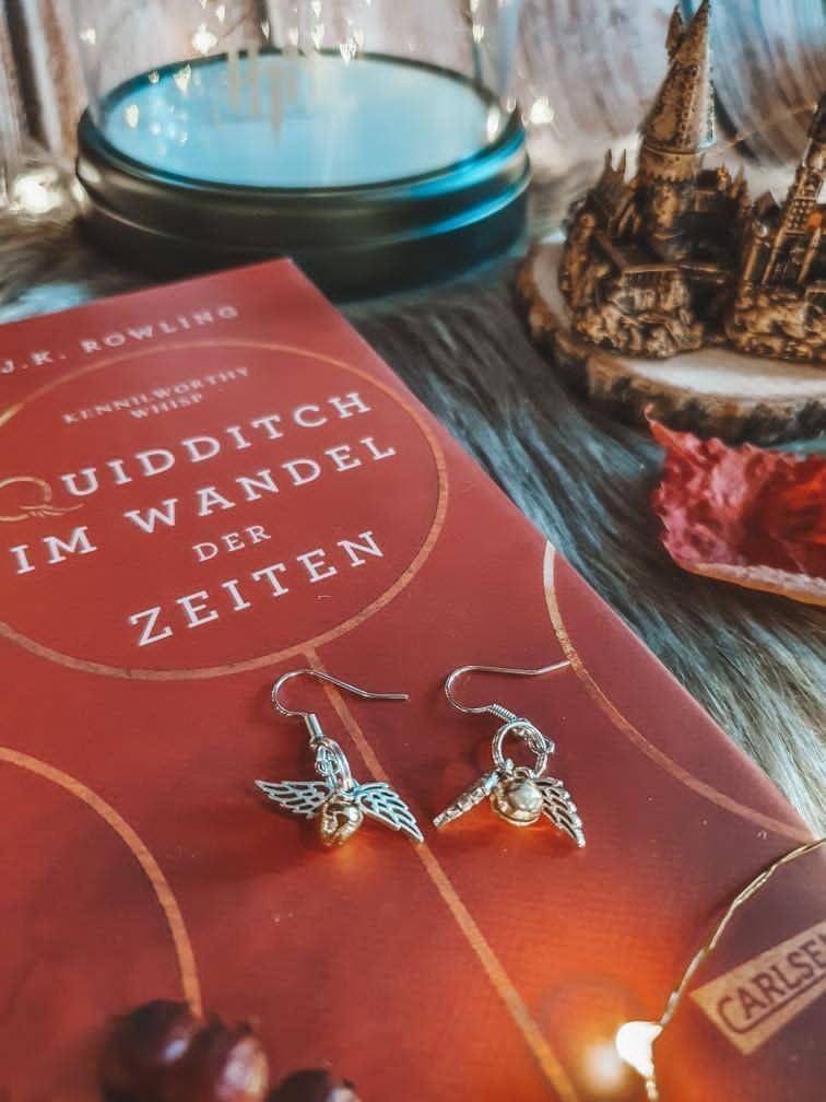 Tiny Flying Gold Bell Earrings