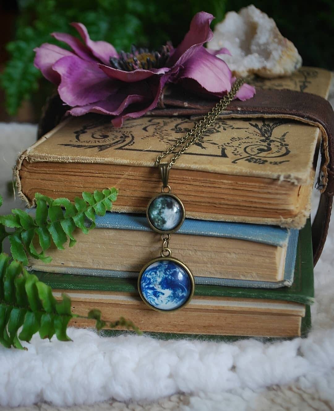 Moon & Earth Necklace