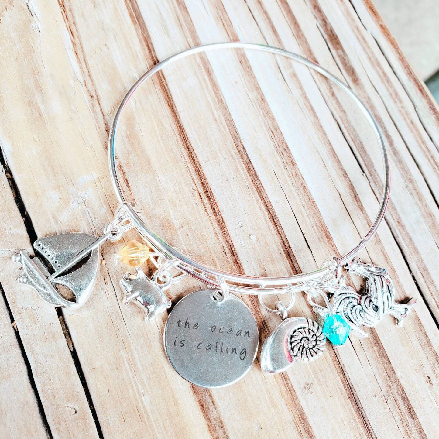 Ocean is Calling Adjustable Bangle