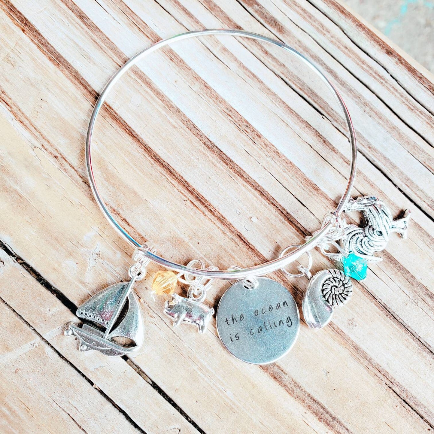 Ocean is Calling Adjustable Bangle