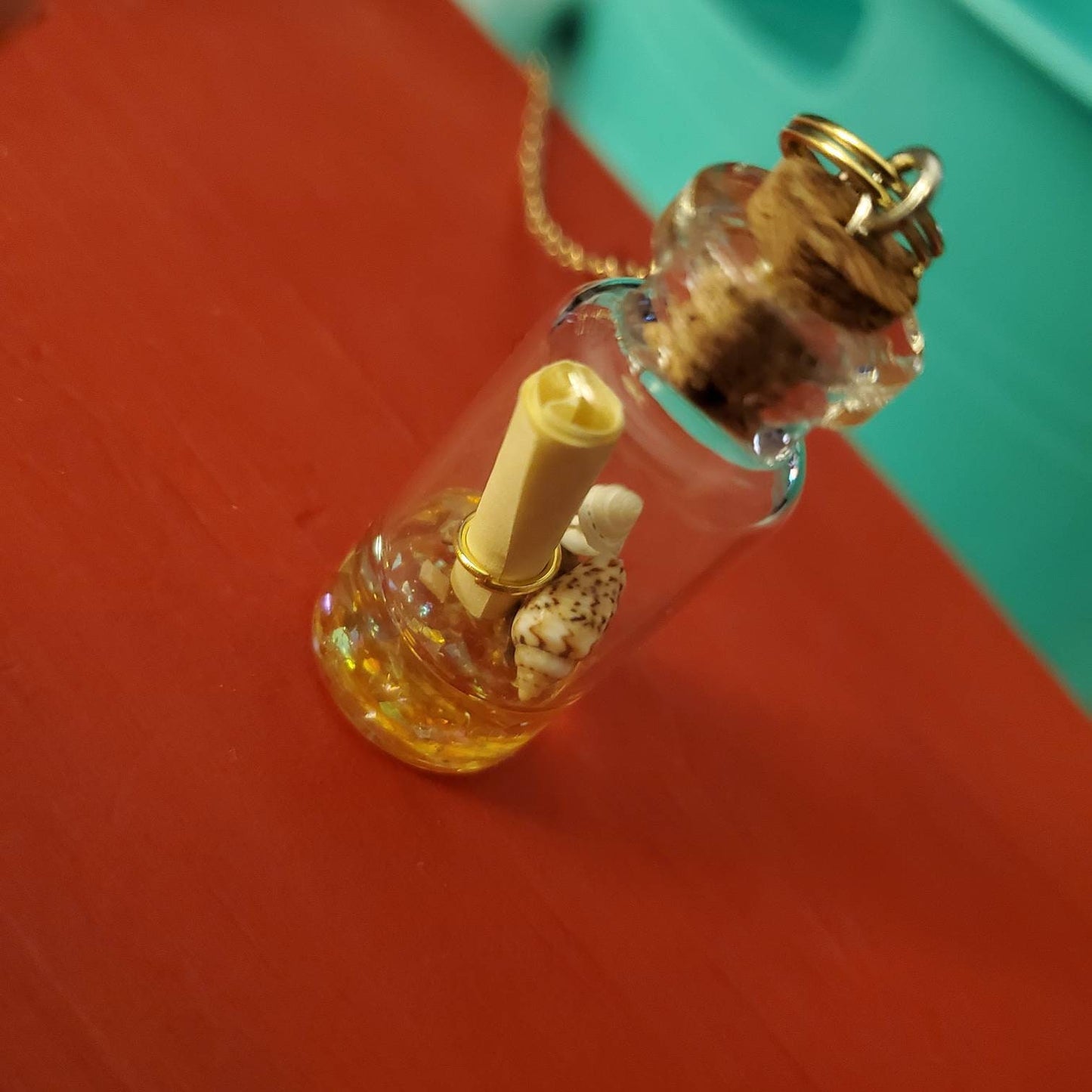 Pirate Map Jar Necklace