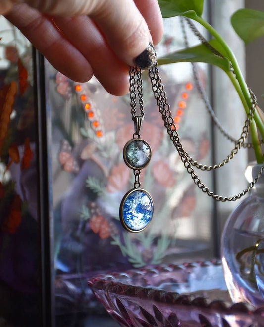 Moon & Earth Necklace