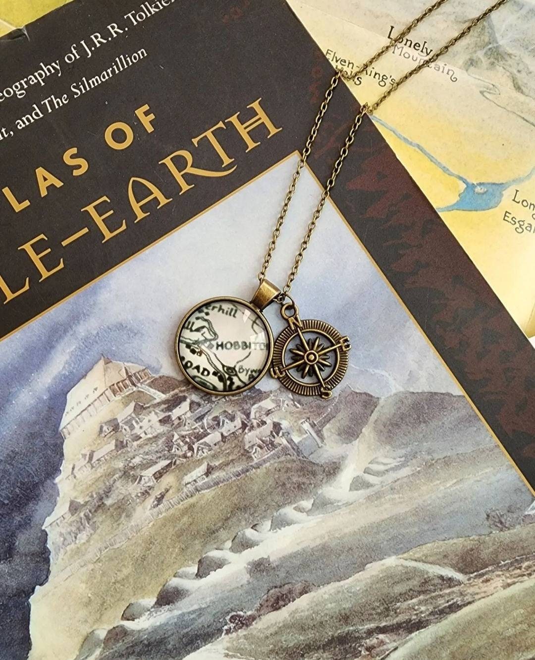 Middle-Earth Map Necklace