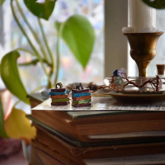 Book Stack Earrings